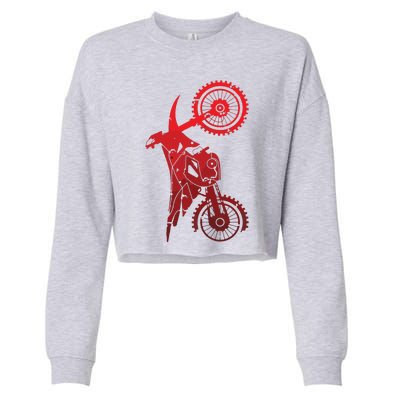 Motocross Clothing Motocross Dirt Bike Cropped Pullover Crew