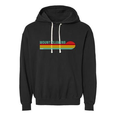 Mount Clemens Michigan Garment-Dyed Fleece Hoodie