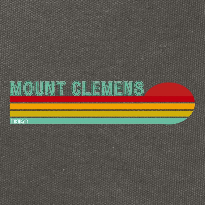 Mount Clemens Michigan Cotton Canvas Backpack