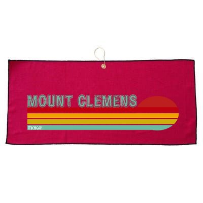 Mount Clemens Michigan Large Microfiber Waffle Golf Towel
