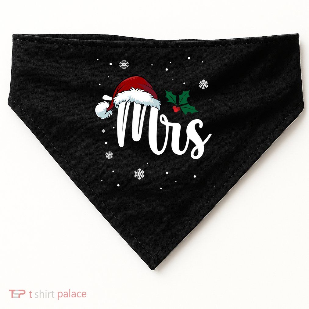 Mrs. Claus Matching Family Christmas USA-Made Doggie Bandana