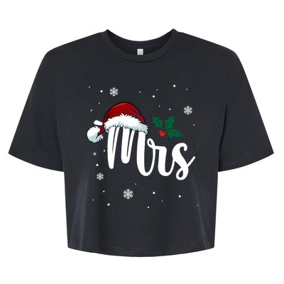 Mrs. Claus Matching Family Christmas Bella+Canvas Jersey Crop Tee