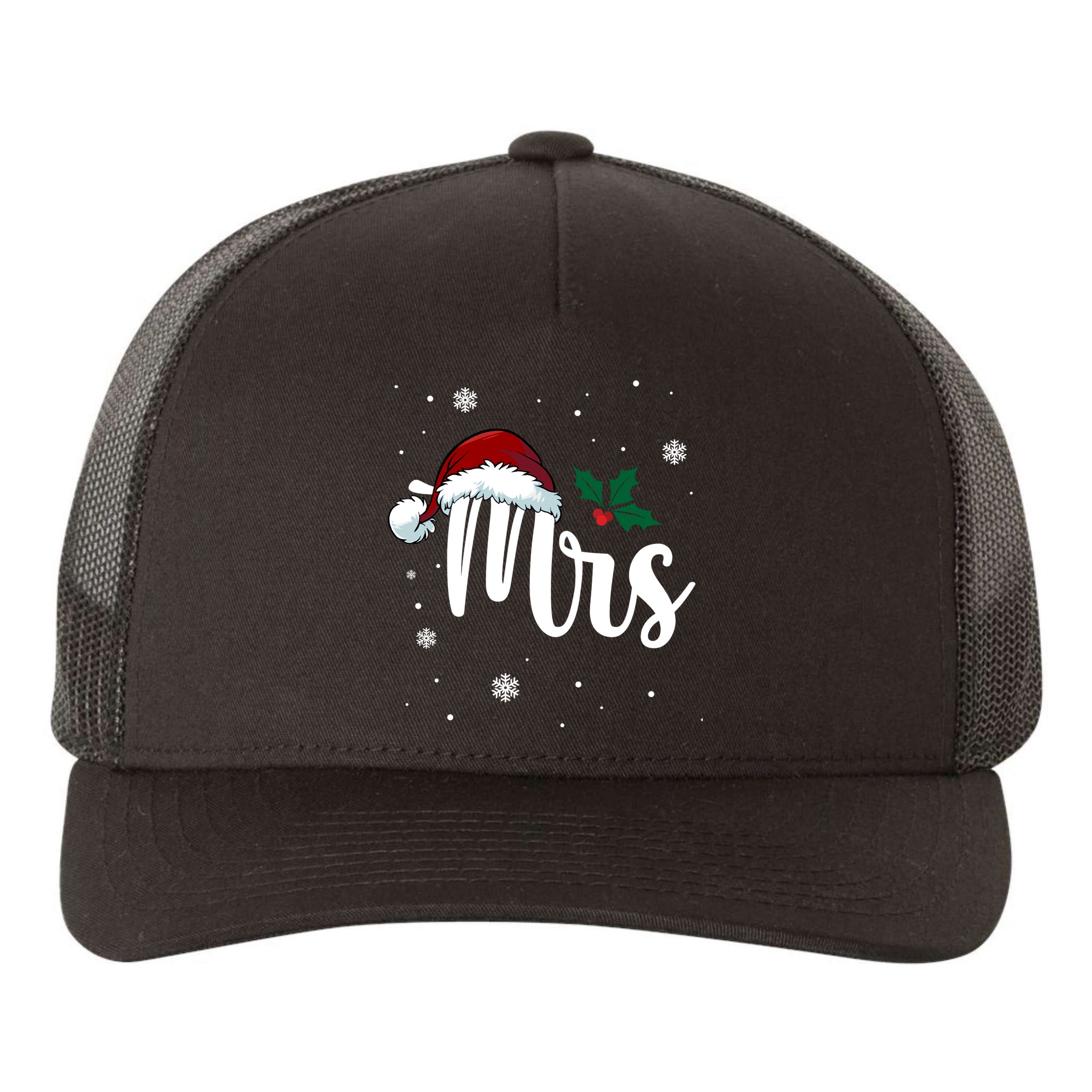 Mrs. Claus Matching Family Christmas Yupoong Adult 5-Panel Trucker Hat