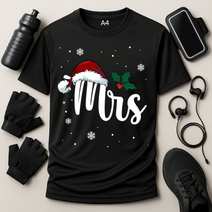 Mrs. Claus Matching Family Christmas Cooling Performance Crew T-Shirt