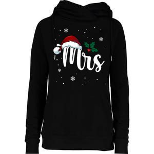 Mrs. Claus Matching Family Christmas Womens Funnel Neck Pullover Hood