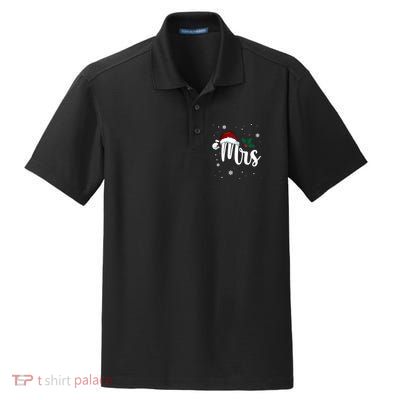 Mrs. Claus Matching Family Christmas Dry Zone Grid Polo