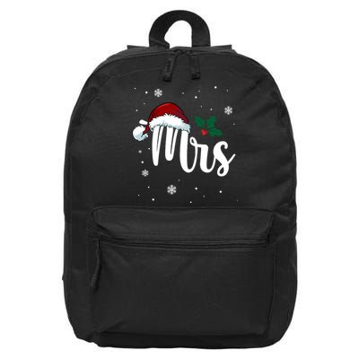 Mrs. Claus Matching Family Christmas 16 in Basic Backpack