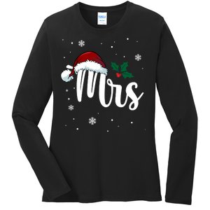 Mrs. Claus Matching Family Christmas Ladies Long Sleeve Shirt