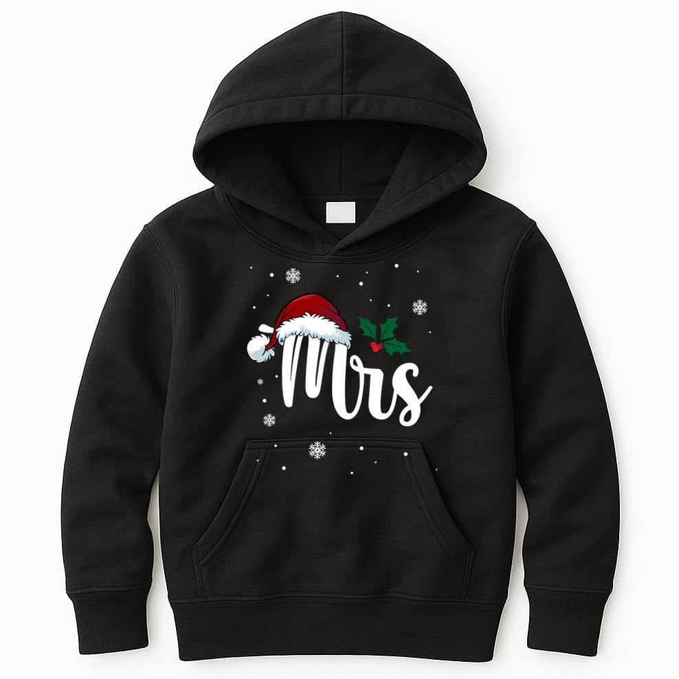 Mrs. Claus Matching Family Christmas Kids Hoodie