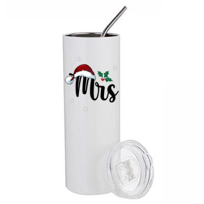 Mrs. Claus Matching Family Christmas Stainless Steel Tumbler