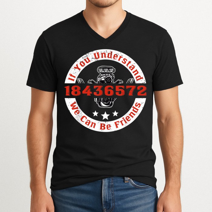 Mechanic Car Mechanic 18436572 V8 Mechanical Engineer V-Neck T-Shirt