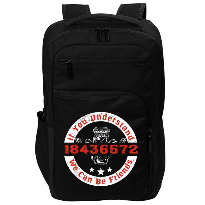 Mechanic Car Mechanic 18436572 V8 Mechanical Engineer Impact Tech Backpack