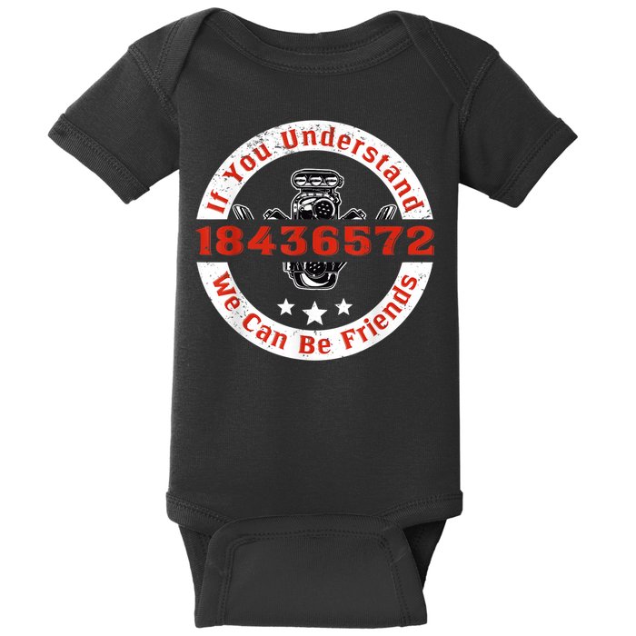 Mechanic Car Mechanic 18436572 V8 Mechanical Engineer Baby Bodysuit