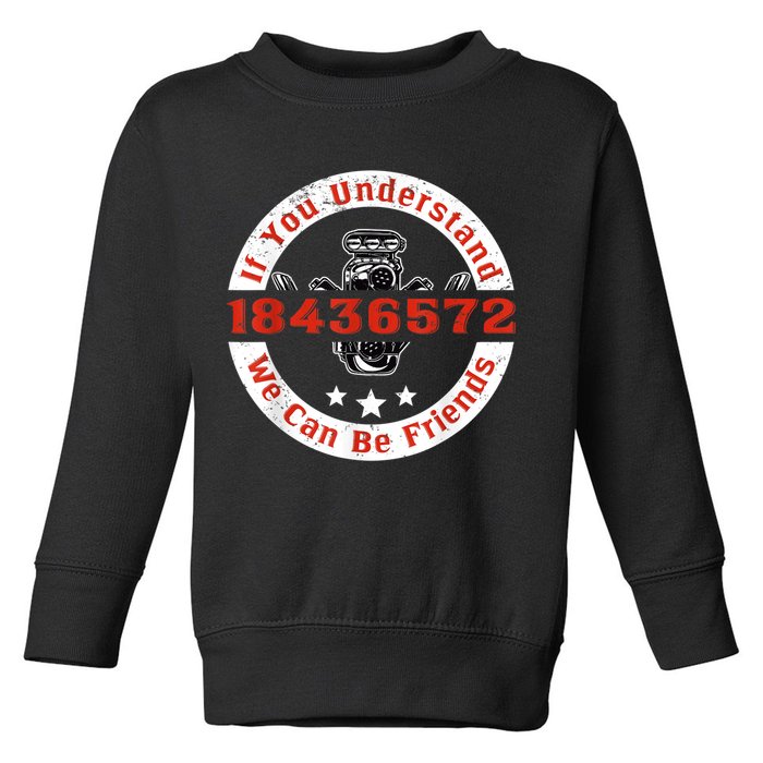 Mechanic Car Mechanic 18436572 V8 Mechanical Engineer Toddler Sweatshirt