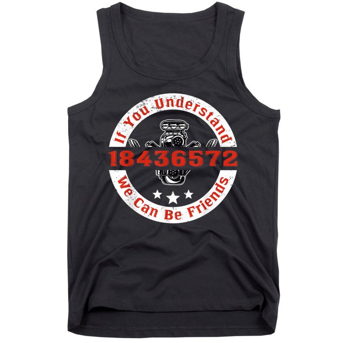 Mechanic Car Mechanic 18436572 V8 Mechanical Engineer Tank Top