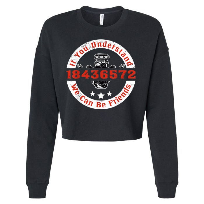 Mechanic Car Mechanic 18436572 V8 Mechanical Engineer Cropped Pullover Crew