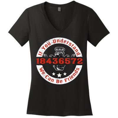 Mechanic Car Mechanic 18436572 V8 Mechanical Engineer Women's V-Neck T-Shirt