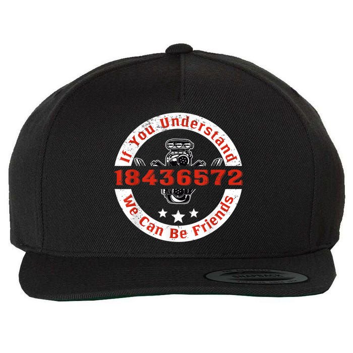 Mechanic Car Mechanic 18436572 V8 Mechanical Engineer Wool Snapback Cap
