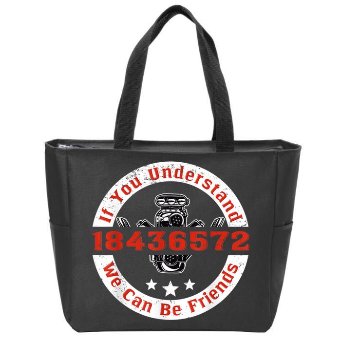 Mechanic Car Mechanic 18436572 V8 Mechanical Engineer Zip Tote Bag