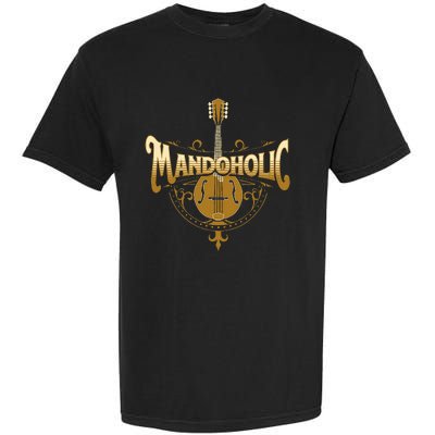 Mandaholic Country Music Mandolin Musical Player Musicians Garment-Dyed Heavyweight T-Shirt