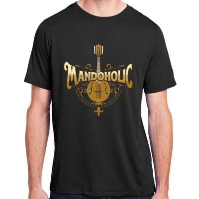 Mandaholic Country Music Mandolin Musical Player Musicians Adult ChromaSoft Performance T-Shirt