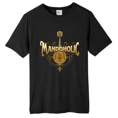 Mandaholic Country Music Mandolin Musical Player Musicians Tall Fusion ChromaSoft Performance T-Shirt