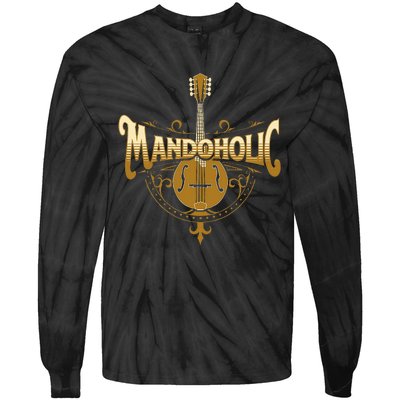 Mandaholic Country Music Mandolin Musical Player Musicians Tie-Dye Long Sleeve Shirt