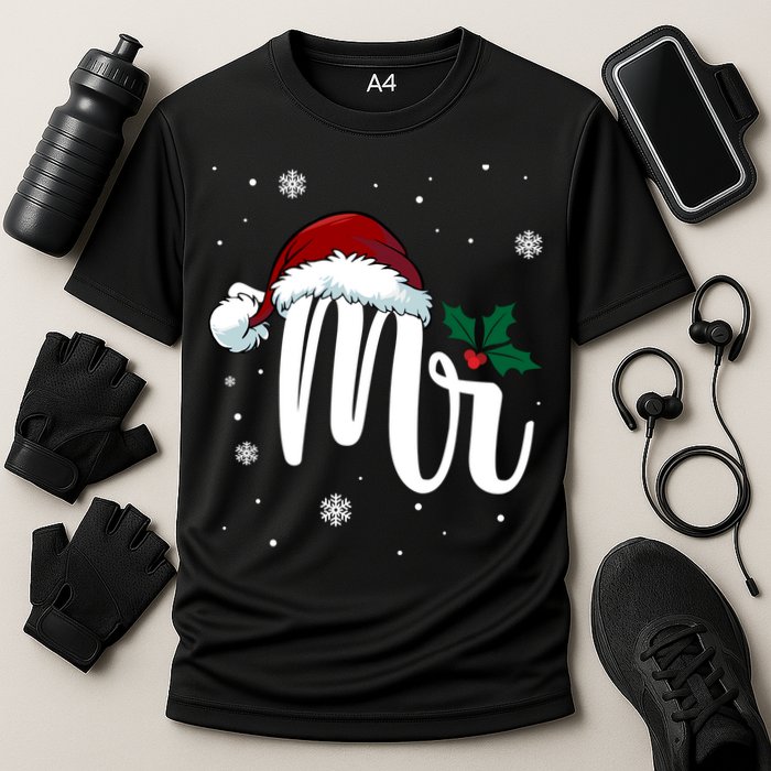 Mr. Claus Matching Family Christmas Cooling Performance Crew T-Shirt