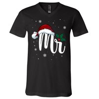 Mr. Claus Matching Family Christmas V-Neck T-Shirt