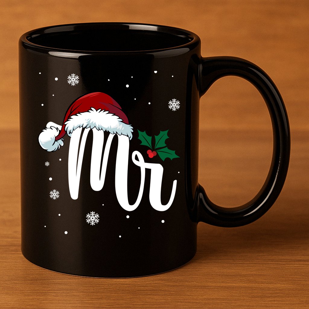 Mr. Claus Matching Family Christmas 11oz C Handle Ceramic Mug