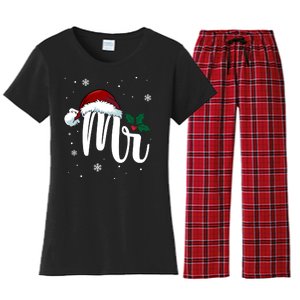 Mr. Claus Matching Family Christmas Women's Flannel Pajama Set