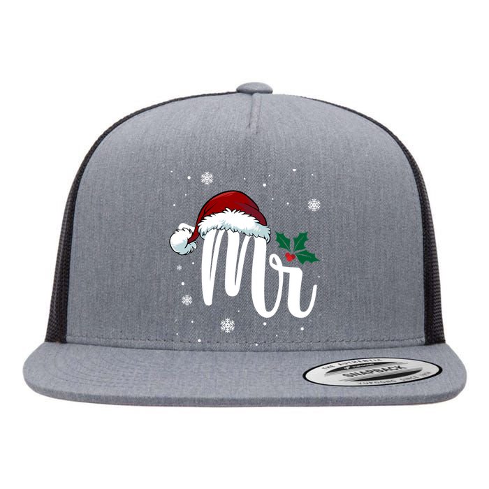 Mr. Claus Matching Family Christmas Flat Bill Trucker Hat