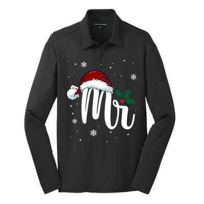 Mr. Claus Matching Family Christmas Silk Touch Performance Long Sleeve Polo