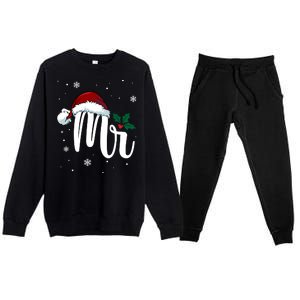 Mr. Claus Matching Family Christmas Premium Crewneck Sweatsuit Set