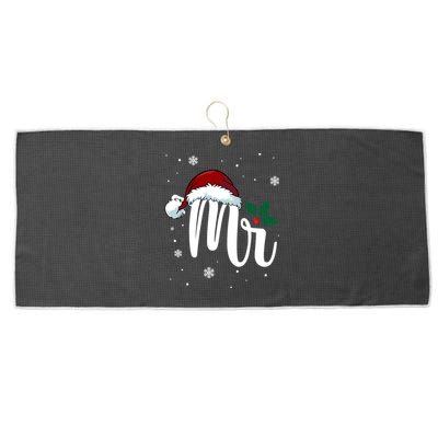 Mr. Claus Matching Family Christmas Large Microfiber Waffle Golf Towel