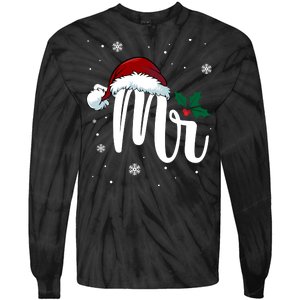 Mr. Claus Matching Family Christmas Tie-Dye Long Sleeve Shirt