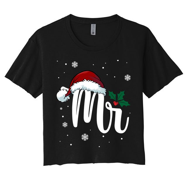 Mr. Claus Matching Family Christmas Crop Top
