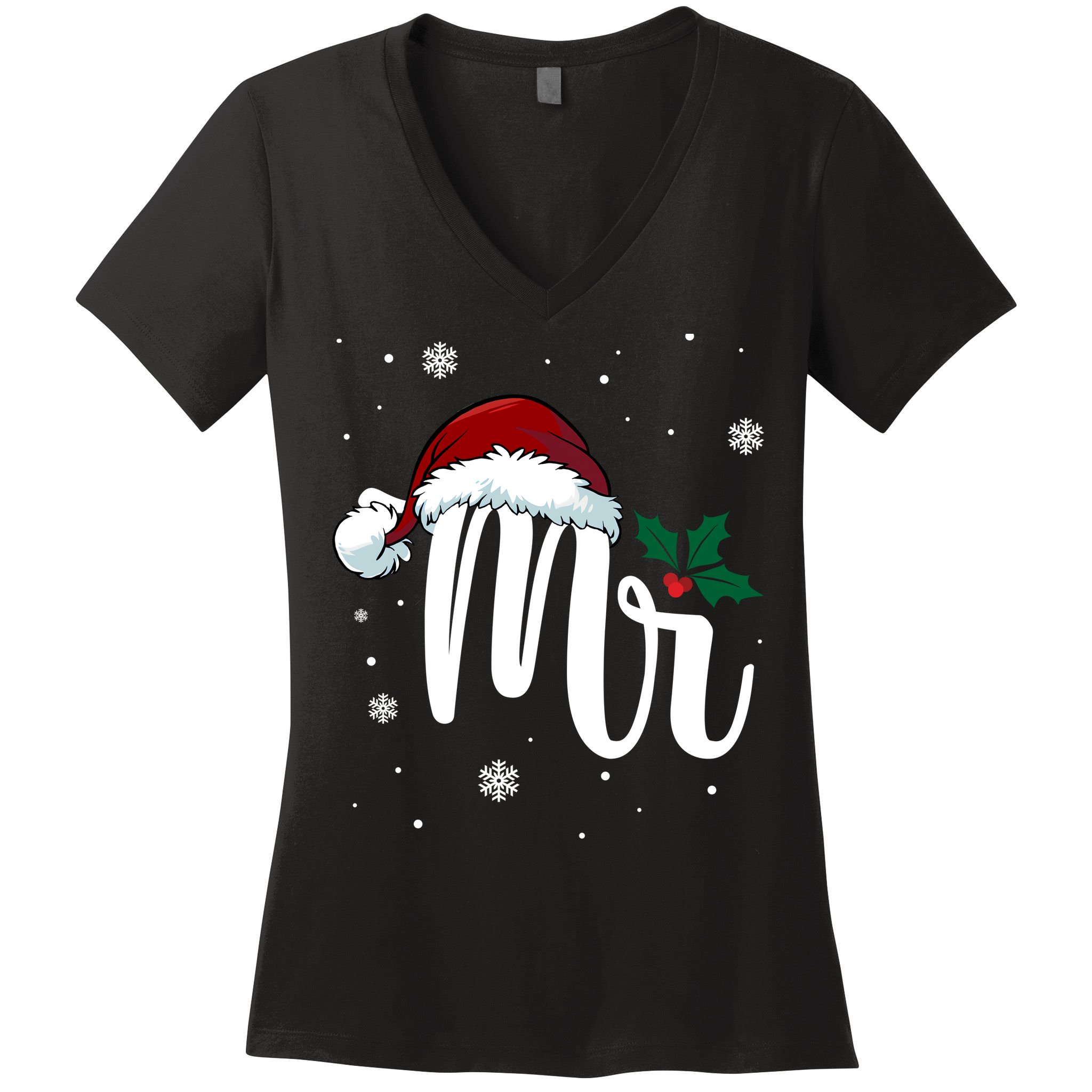 Mr. Claus Matching Family Christmas Women's V-Neck T-Shirt