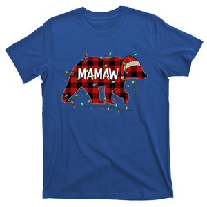 Merry Christmas Mamaw Bear Santa Light Family Xmas Pajama Gift T-Shirt