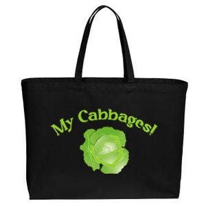 My Cabbages Cotton Canvas Jumbo Tote