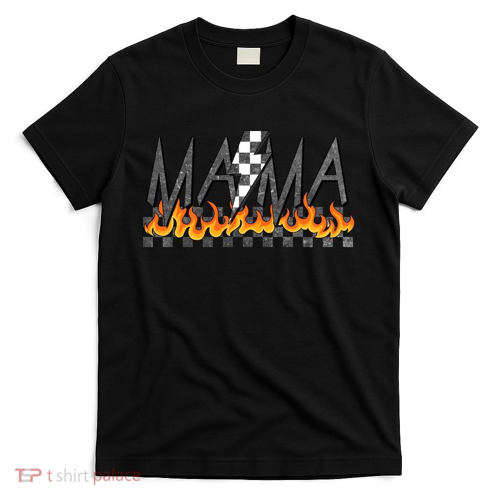 Mama Checkered Mom Rocker Mother's Day T-Shirt