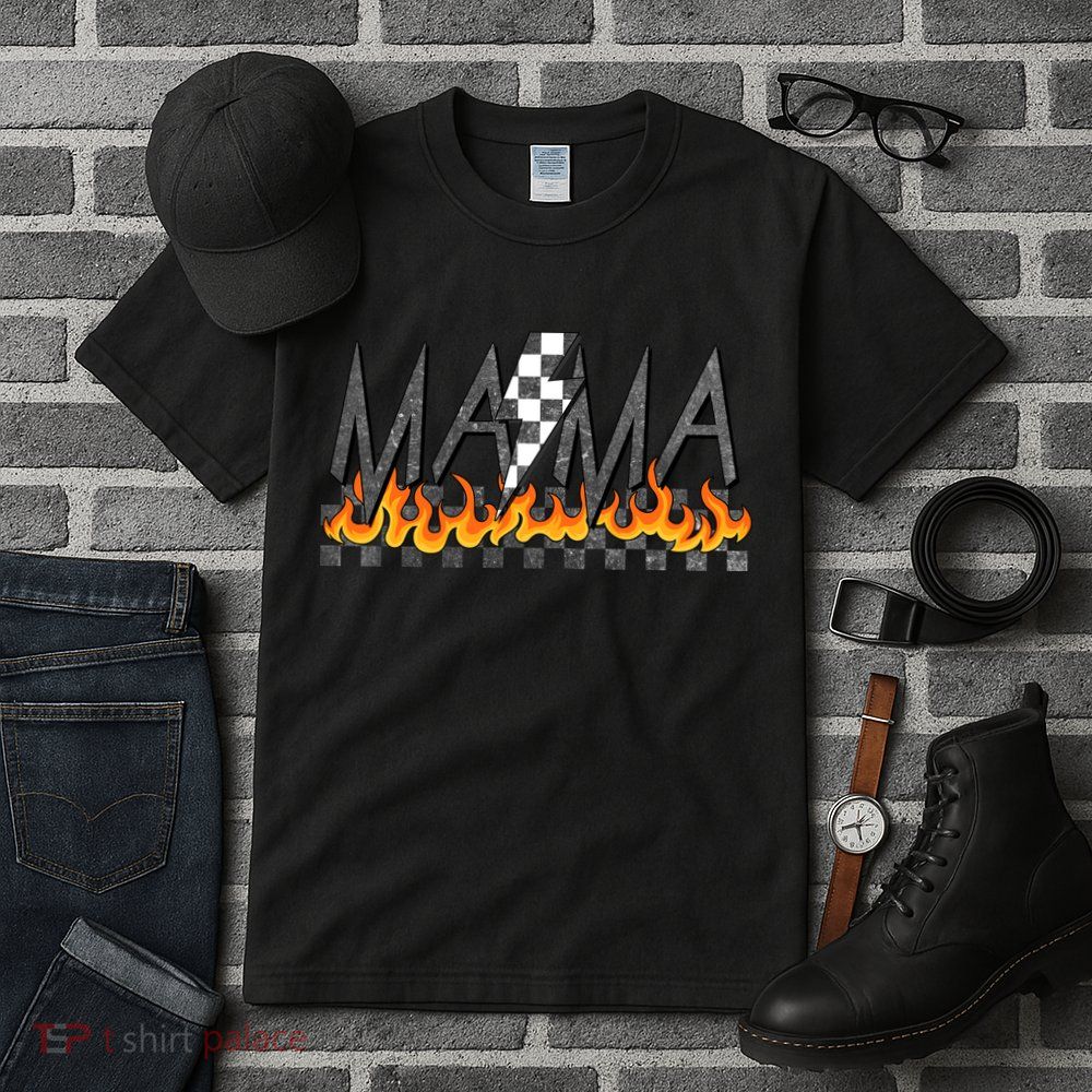 Mama Checkered Mom Rocker Mother's Day Tall T-Shirt