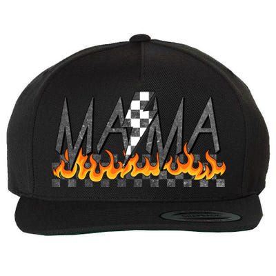 Mama Checkered Mom Rocker Mother's Day Wool Snapback Cap