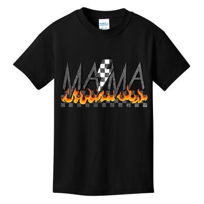 Mama Checkered Mom Rocker Mother's Day Kids T-Shirt
