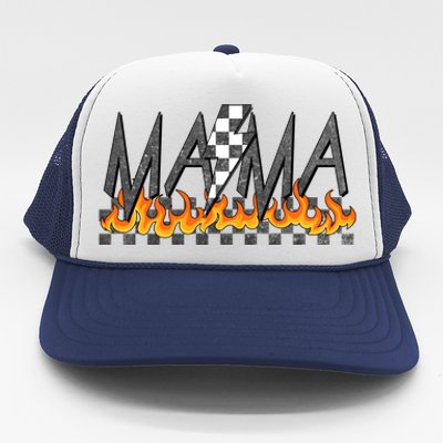 Mama Checkered Mom Rocker Mother's Day Trucker Hat