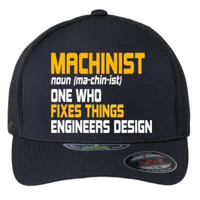 Machinist CNC Machine Tools Profession Machinery Operator Flexfit Unipanel Trucker Cap