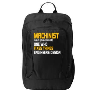 Machinist CNC Machine Tools Profession Machinery Operator City Backpack