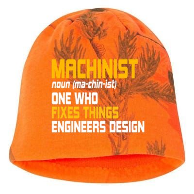 Machinist CNC Machine Tools Profession Machinery Operator Kati - Camo Knit Beanie