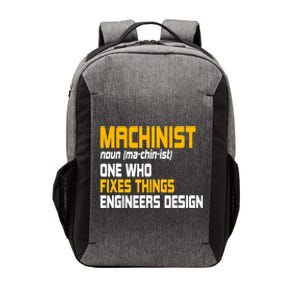 Machinist CNC Machine Tools Profession Machinery Operator Vector Backpack