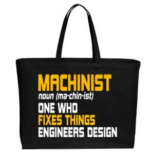 Machinist CNC Machine Tools Profession Machinery Operator Cotton Canvas Jumbo Tote